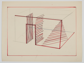 Melvin Edwards, <em>Study for barbed wire piece</em>, 1970.  Courtesy Alexander Gray Associates, New York and Stephen Friedman Gallery, London. © Melvin Edwards/Artists Rights Society (ARS), New York